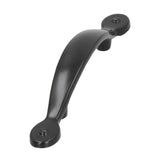 Black Zinc Alloy Handle American Cabinet Hardware Handle Drawer Handle Wardrobe Door Handle Bathroom Handle - Close-Up Angle