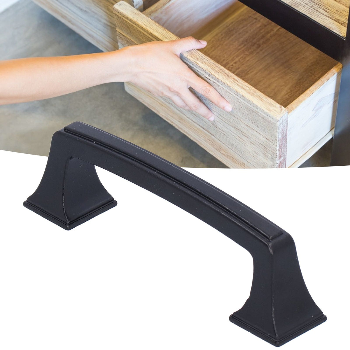 Cabinet Pulls Zinc Alloy Shell Handle Surface Oxidation Durable Not Rusty Environmental Protection Simple Design Drawer Handles for Cabinets DrawersB01250S