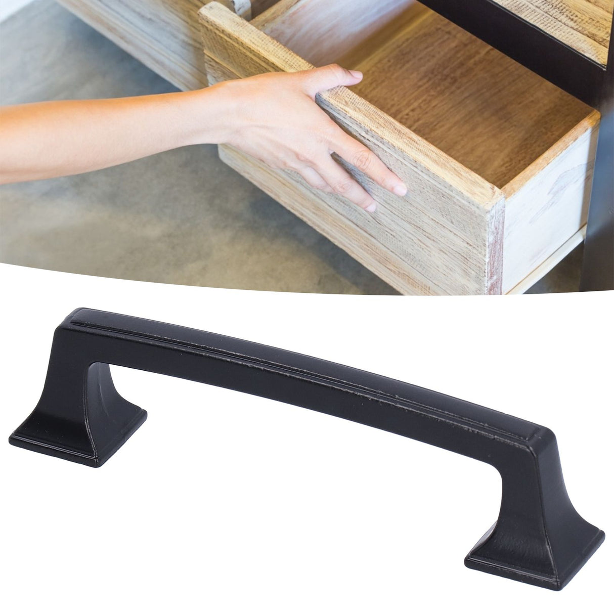 Cabinet Pulls Zinc Alloy Shell Handle Surface Oxidation Durable Not Rusty Environmental Protection Simple Design Drawer Handles for Cabinets DrawersB01250M