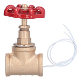Vintage Steampunk 1/2in Stop Valve Tee Industrial Light Switch with Wire for Pipe Light Fixtures - Top-Down View
