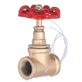 Vintage Steampunk 1/2in Stop Valve Tee Industrial Light Switch with Wire for Pipe Light Fixtures - Close-Up Angle