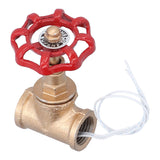 Vintage Steampunk 1/2in Stop Valve Tee Industrial Light Switch with Wire for Pipe Light Fixtures