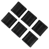 6PCS Furniture Cups Bed Stoppers Rubber Caster Cups Furniture Coasters for Bed Chair Cabinet Sofa Closet Black - Extra Image