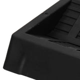6PCS Furniture Cups Bed Stoppers Rubber Caster Cups Furniture Coasters for Bed Chair Cabinet Sofa Closet Black - Extra Image