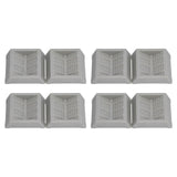 8PCS Rubber Caster Cups Furniture Wheel Stoppers Floor Protector for Bed Office Chair Cabinet Sofa Closet Wheels
