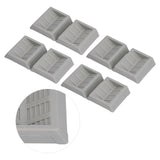 8PCS Rubber Caster Cups Furniture Wheel Stoppers Floor Protector for Bed Office Chair Cabinet Sofa Closet Wheels - Front View