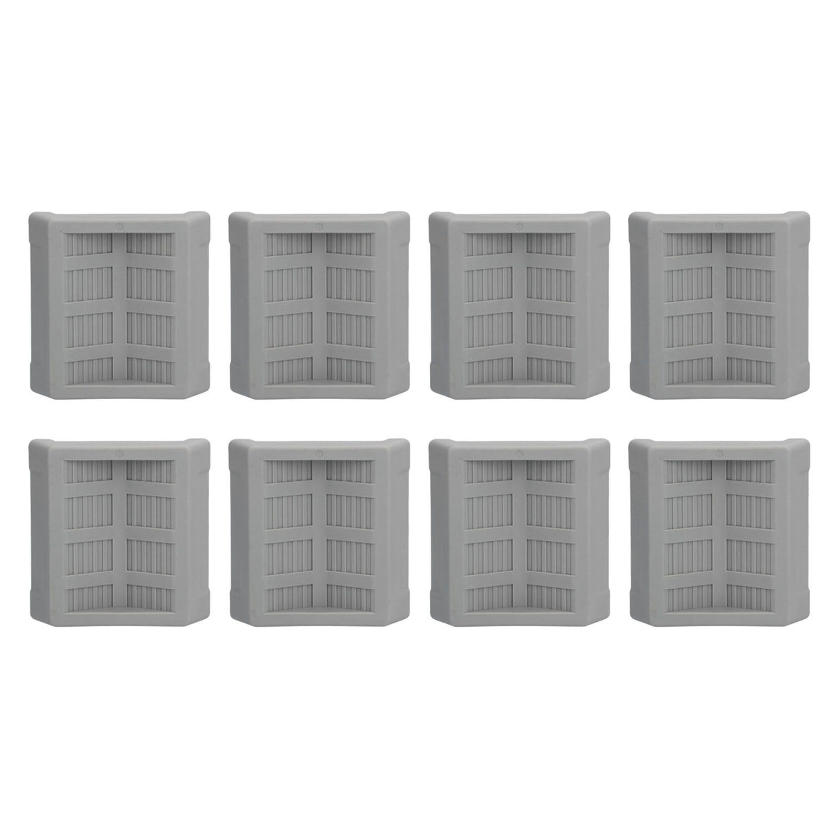 8PCS Rubber Caster Cups Furniture Wheel Stoppers Floor Protector for Bed Office Chair Cabinet Sofa Closet Wheels