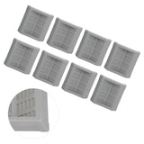 8PCS Rubber Caster Cups Furniture Wheel Stoppers Floor Protector for Bed Office Chair Cabinet Sofa Closet Wheels - Close-Up Angle