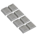 8PCS Rubber Caster Cups Furniture Wheel Stoppers Floor Protector for Bed Office Chair Cabinet Sofa Closet Wheels