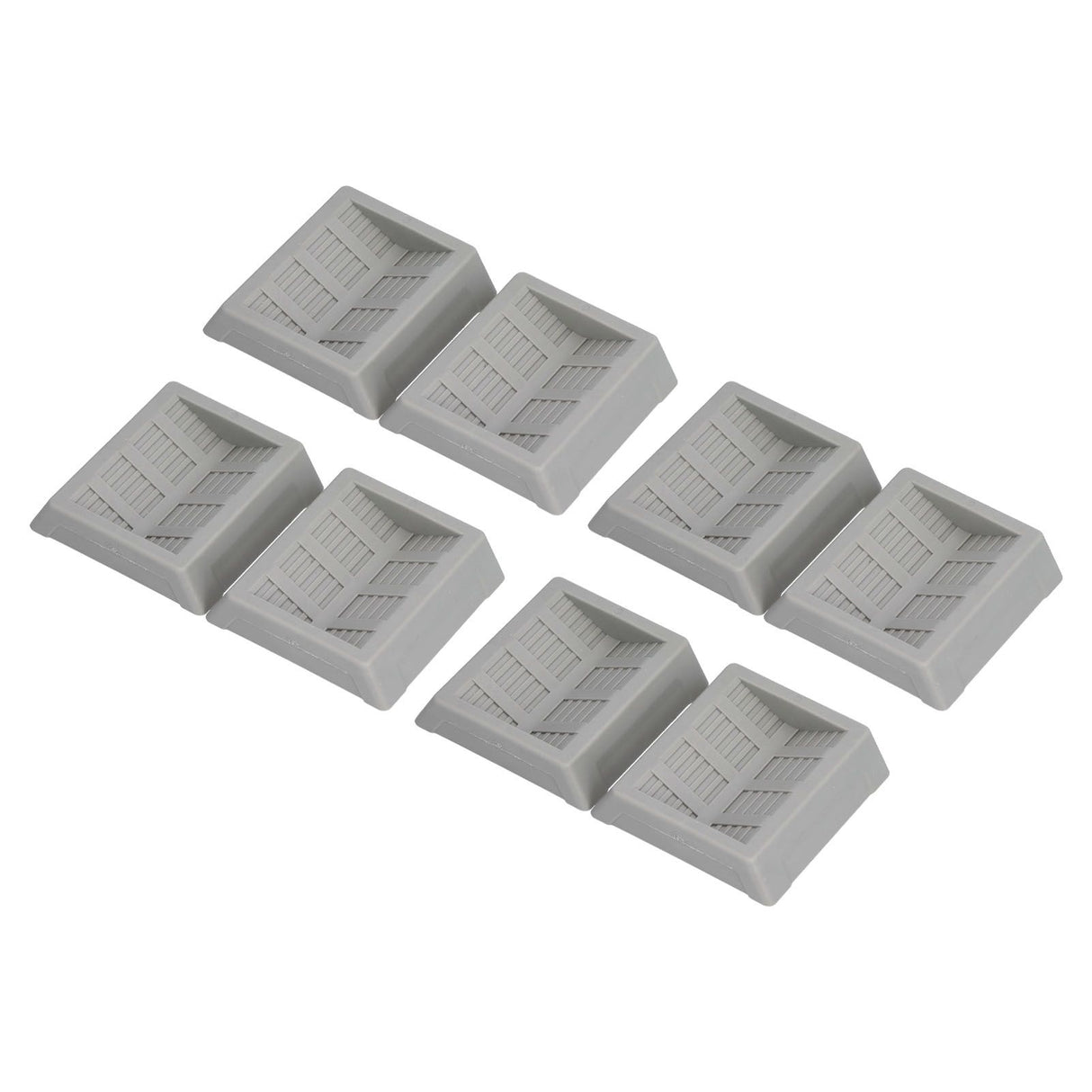 8PCS Rubber Caster Cups Furniture Wheel Stoppers Floor Protector for Bed Office Chair Cabinet Sofa Closet Wheels