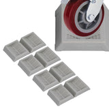 8PCS Rubber Caster Cups Furniture Wheel Stoppers Floor Protector for Bed Office Chair Cabinet Sofa Closet Wheels