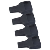 4Pcs Wheel Stoppers U Shaped Wheels Caster Cups Accessory for Sofas Beds Chairs Furnitures Black