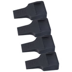 4Pcs Wheel Stoppers U Shaped Wheels Caster Cups Accessory for Sofas Beds Chairs Furnitures Black