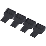 4Pcs Wheel Stoppers U Shaped Wheels Caster Cups Accessory for Sofas Beds Chairs Furnitures Black