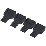 4Pcs Wheel Stoppers U Shaped Wheels Caster Cups Accessory for Sofas Beds Chairs Furnitures Black - 45-Degree Angle