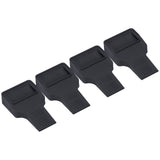 4Pcs Wheel Stoppers U Shaped Wheels Caster Cups Accessory for Sofas Beds Chairs Furnitures Black