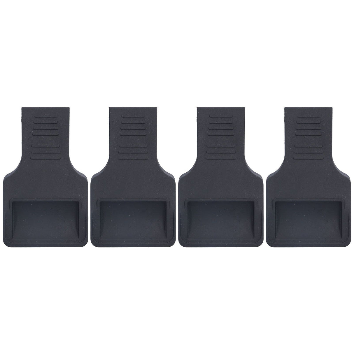 4Pcs Wheel Stoppers U Shaped Wheels Caster Cups Accessory for Sofas Beds Chairs Furnitures Black