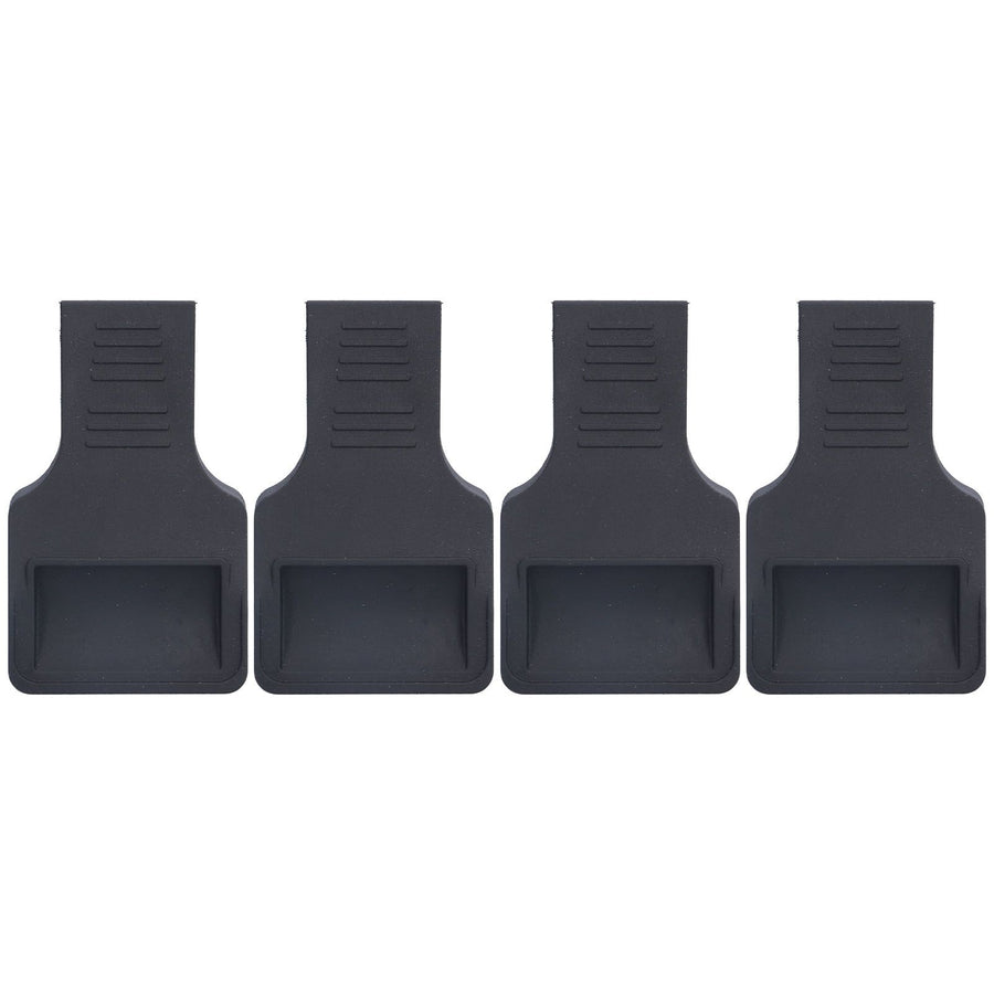 4Pcs Wheel Stoppers U Shaped Wheels Caster Cups Accessory for Sofas Beds Chairs Furnitures Black