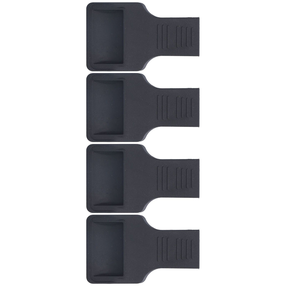 4Pcs Wheel Stoppers U Shaped Wheels Caster Cups Accessory for Sofas Beds Chairs Furnitures Black