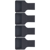 4Pcs Wheel Stoppers U Shaped Wheels Caster Cups Accessory for Sofas Beds Chairs Furnitures Black