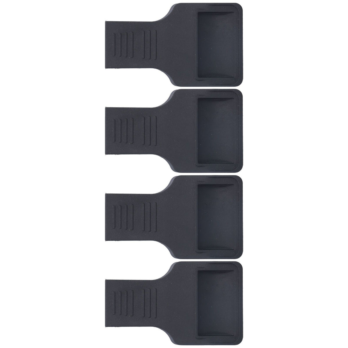 4Pcs Wheel Stoppers U Shaped Wheels Caster Cups Accessory for Sofas Beds Chairs Furnitures Black