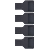 4Pcs Wheel Stoppers U Shaped Wheels Caster Cups Accessory for Sofas Beds Chairs Furnitures Black - Extra Image