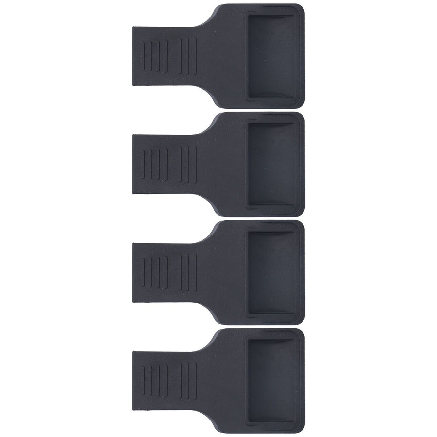 4Pcs Wheel Stoppers U Shaped Wheels Caster Cups Accessory for Sofas Beds Chairs Furnitures Black
