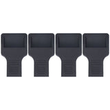 4Pcs Wheel Stoppers U Shaped Wheels Caster Cups Accessory for Sofas Beds Chairs Furnitures Black - Extra Image