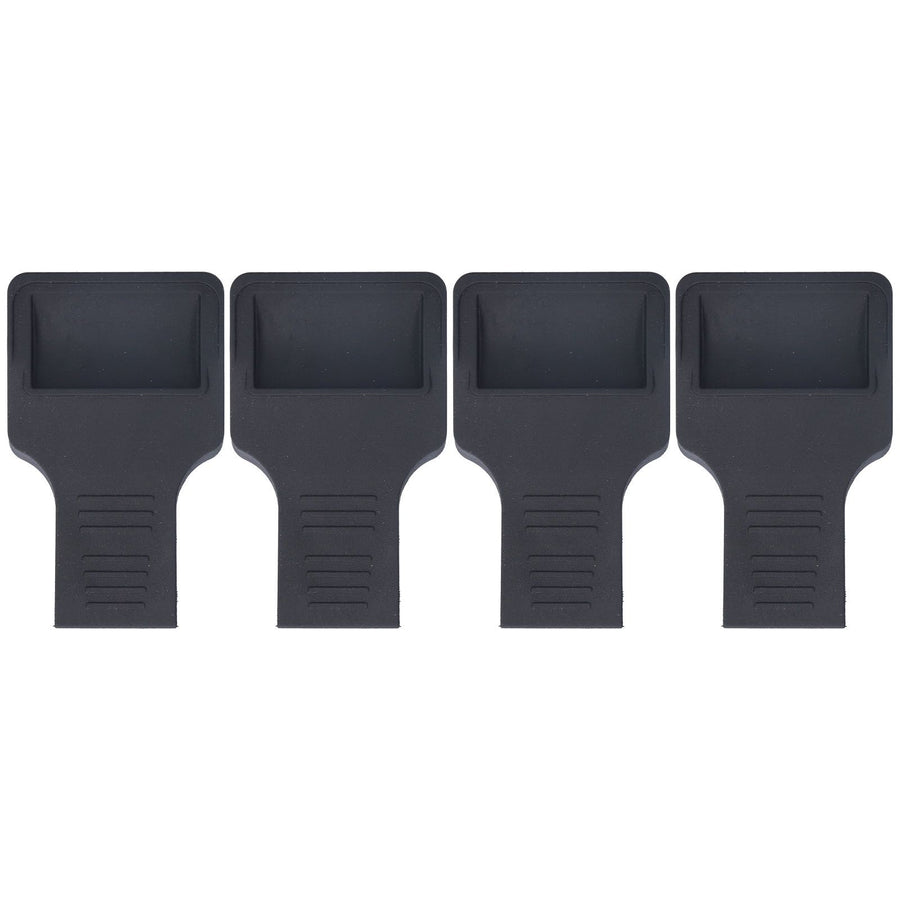 4Pcs Wheel Stoppers U Shaped Wheels Caster Cups Accessory for Sofas Beds Chairs Furnitures Black