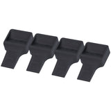 4Pcs Casters Stoppers V Shape Anti Sliding Furniture Wheel Cups for Sofas Beds Chairs Cabinets Black