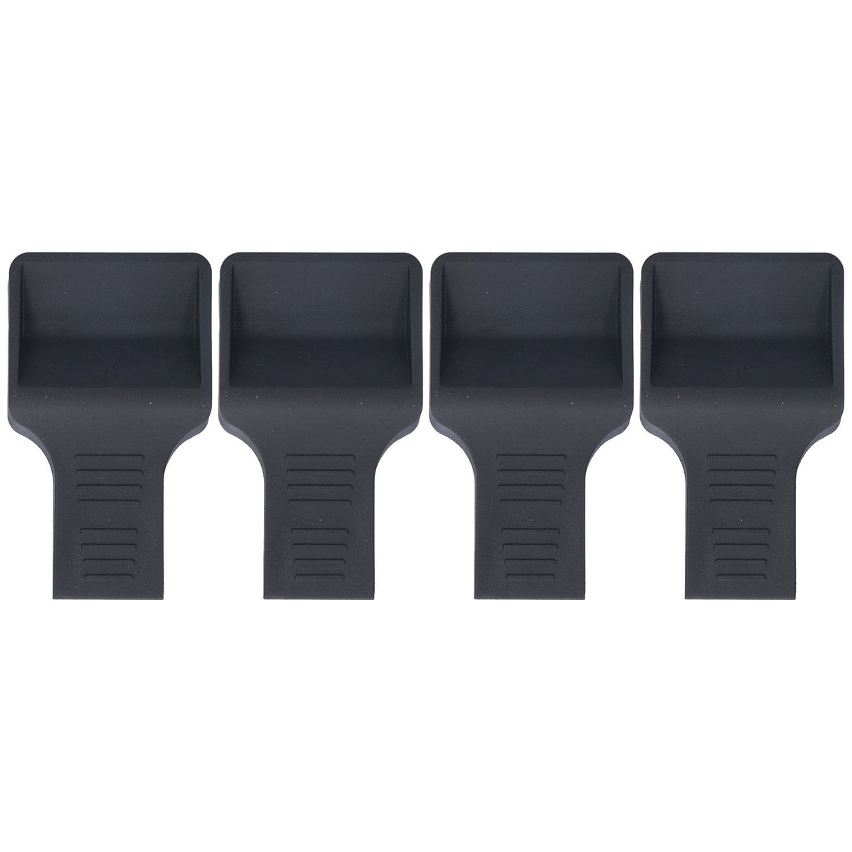4Pcs Casters Stoppers V Shape Anti Sliding Furniture Wheel Cups for Sofas Beds Chairs Cabinets Black
