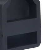 4Pcs Casters Stoppers V Shape Anti Sliding Furniture Wheel Cups for Sofas Beds Chairs Cabinets Black - Extra Image