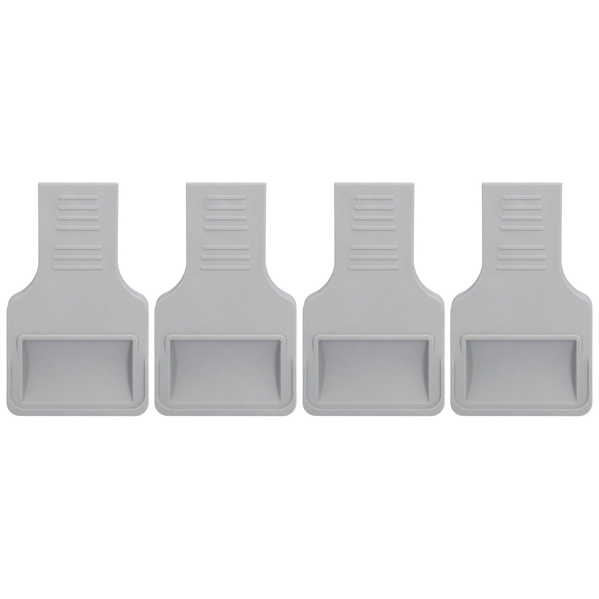 4Pcs U Shape Casters Door Stopper Anti Sliding Furniture Wheels Cups Protectors for Sofa Bed Chair Gray