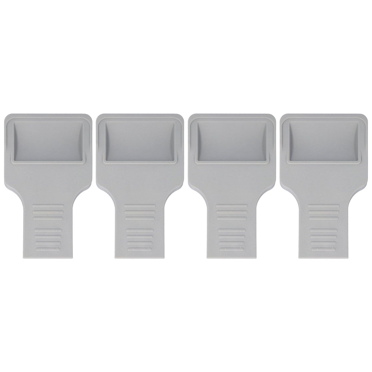 4Pcs U Shape Casters Door Stopper Anti Sliding Furniture Wheels Cups Protectors for Sofa Bed Chair Gray