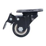 4PCS Caster 1.5in 360° Rotate Head Rubber Shock Absorption Double Ball Bearing Chair Wheel