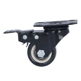 4PCS Caster 1.5in 360° Rotate Head Rubber Shock Absorption Double Ball Bearing Chair Wheel - Rear View