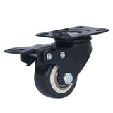 4PCS Caster 1.5in 360° Rotate Head Rubber Shock Absorption Double Ball Bearing Chair Wheel - Extra Image