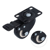 4PCS Caster 1.5in 360° Rotate Head Rubber Shock Absorption Double Ball Bearing Chair Wheel - Extra Image
