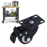 4PCS Caster 1.5in 360° Rotate Head Rubber Shock Absorption Double Ball Bearing Chair Wheel - Extra Image