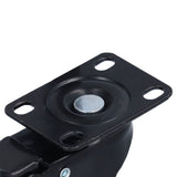 4PCS Caster 1.5in 360° Rotate Head Rubber Shock Absorption Double Ball Bearing Chair Wheel