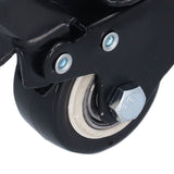 4PCS Caster 1.5in 360° Rotate Head Rubber Shock Absorption Double Ball Bearing Chair Wheel