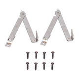 2 Set Folding Support Hinges Lid Lift Up Stay Hinge for Wooden Boxes Cabinet Cupboard Furniture Hardware - Front View