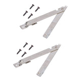 2 Set Folding Support Hinges Lid Lift Up Stay Hinge for Wooden Boxes Cabinet Cupboard Furniture Hardware