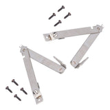 2 Set Folding Support Hinges Lid Lift Up Stay Hinge for Wooden Boxes Cabinet Cupboard Furniture Hardware