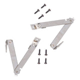 2 Set Folding Support Hinges Lid Lift Up Stay Hinge for Wooden Boxes Cabinet Cupboard Furniture Hardware