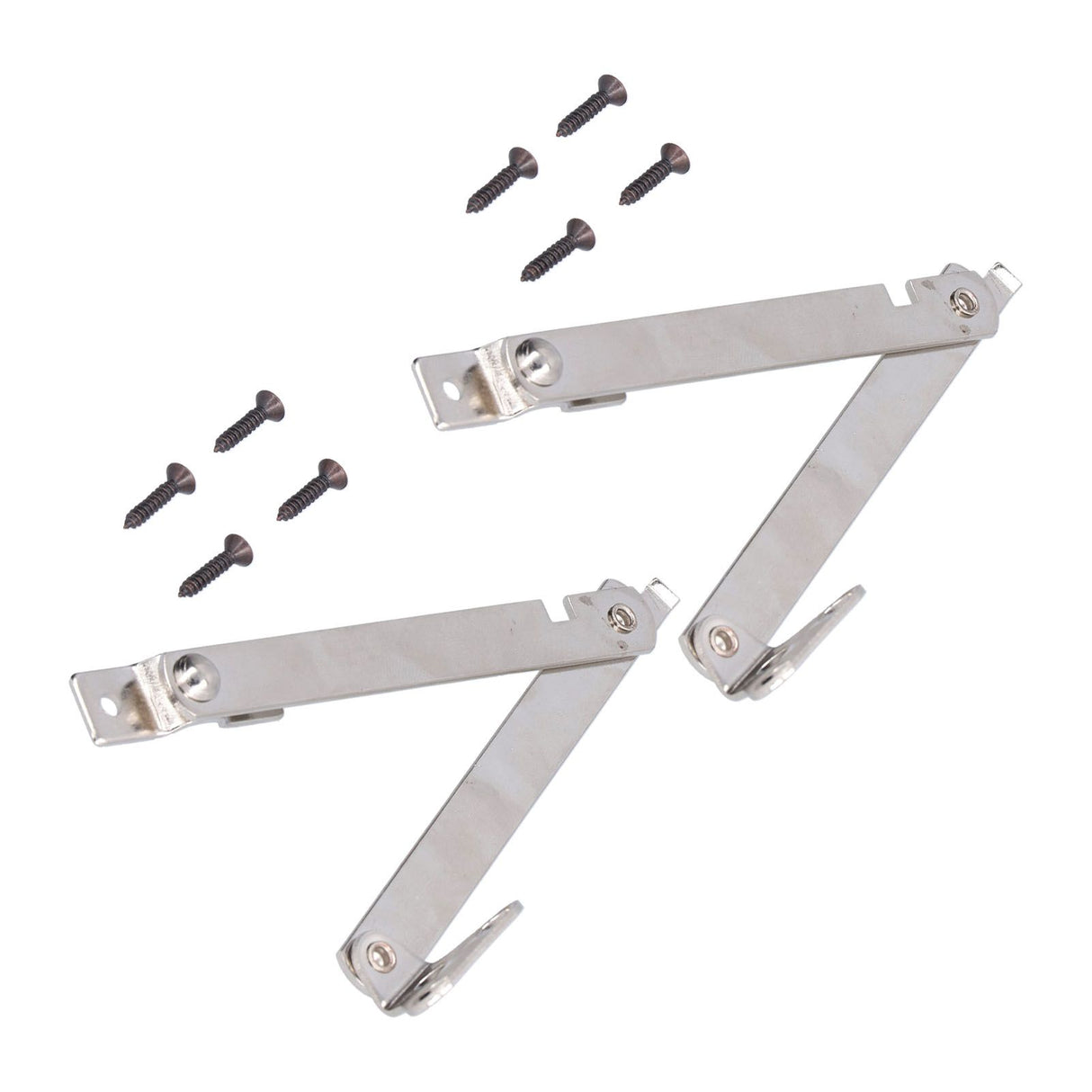 2 Set Folding Support Hinges Lid Lift Up Stay Hinge for Wooden Boxes Cabinet Cupboard Furniture Hardware