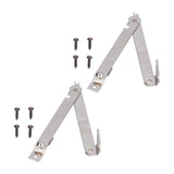 2 Set Folding Support Hinges Lid Lift Up Stay Hinge for Wooden Boxes Cabinet Cupboard Furniture Hardware