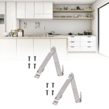 2 Set Folding Support Hinges Lid Lift Up Stay Hinge for Wooden Boxes Cabinet Cupboard Furniture Hardware