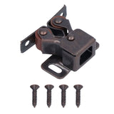 30 Set Stainless Steel Double Roller Catch Cabinet Latches Self Elastic Magnetic Damping Buffer - Extra Image