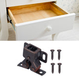 30 Set Stainless Steel Double Roller Catch Cabinet Latches Self Elastic Magnetic Damping Buffer - Extra Image